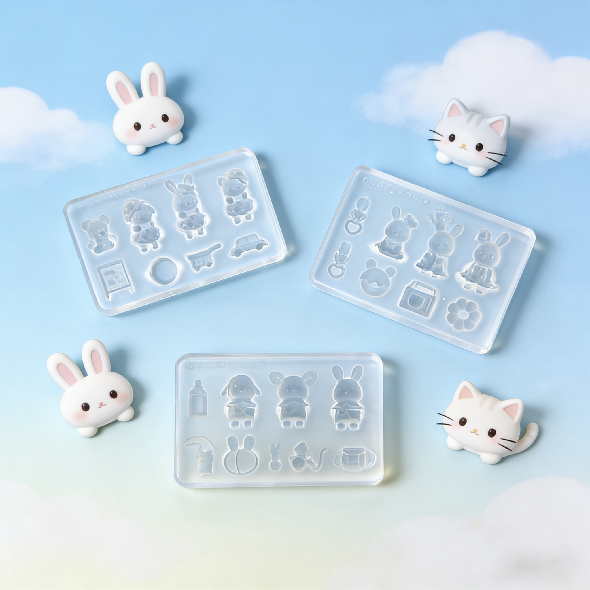 Jewelry Making Desk - DIY Silicone Epoxy Resin Mold Animals