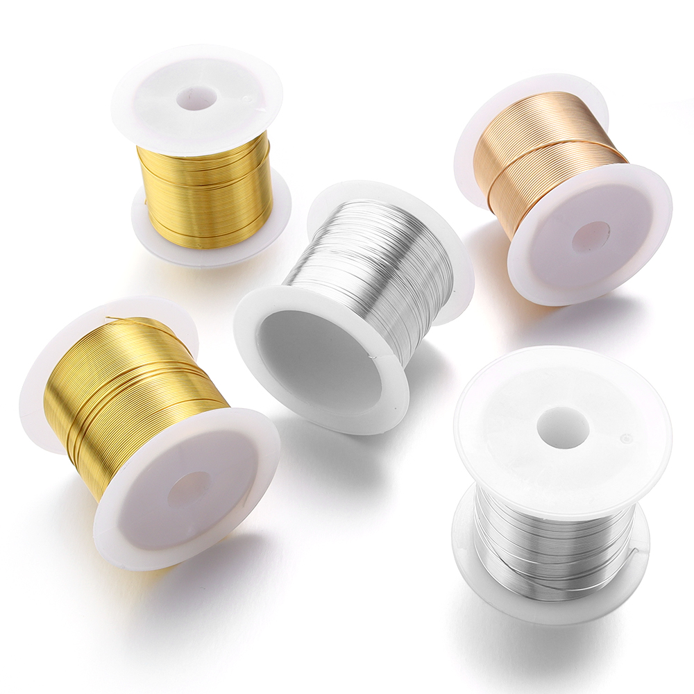 Jewelry Making Gold Wire - 15-100m/Roll Gold Silver Color Copper Wire