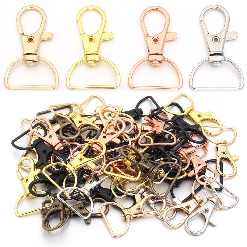 Jewelry Making Material - 10pcs/lot Metal Swivel Clasps With D