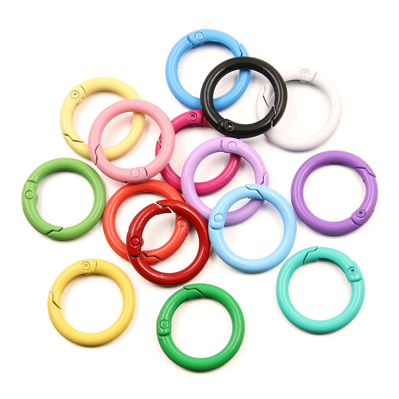 Jewelry Making Charms - 5-20pcs Colorful Spring O Rings Round