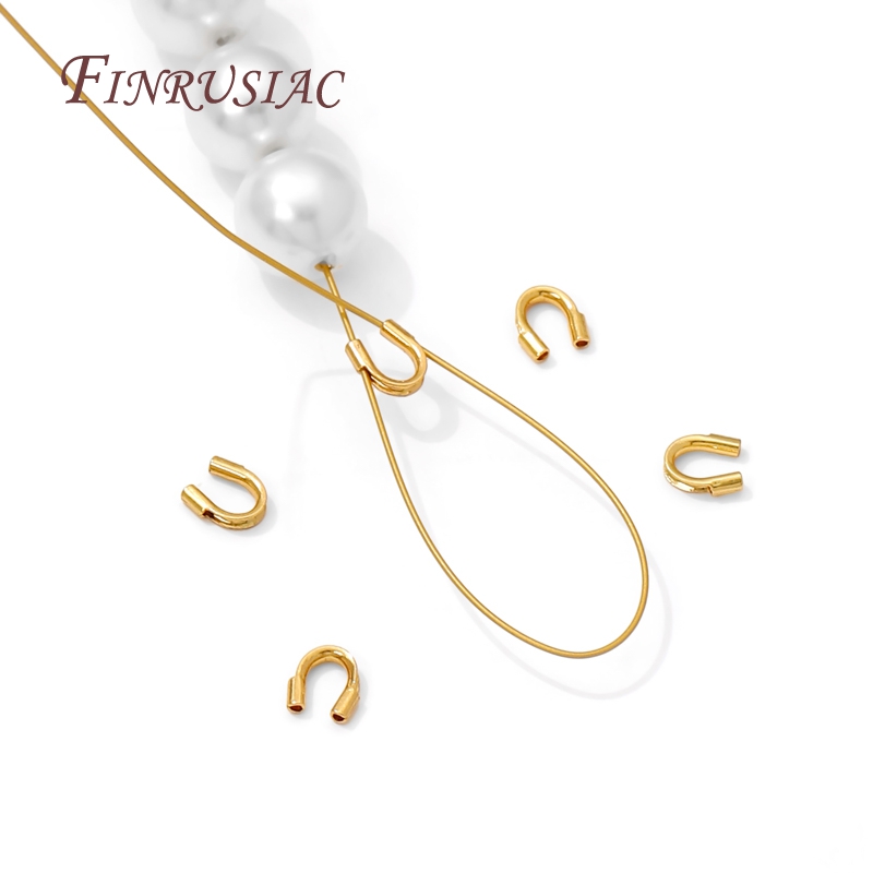 Jewelry Making Thread - 18K Gold Plated Protective End Caps