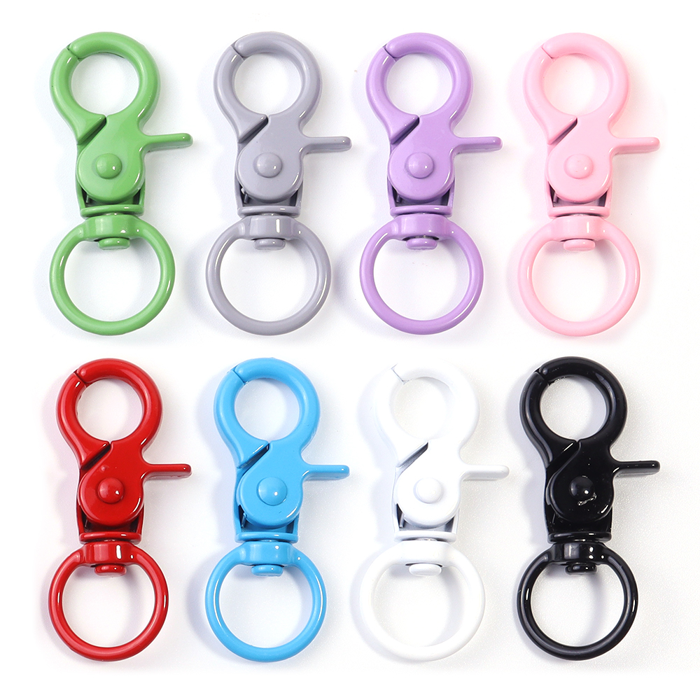 Jewelry Making Material - 5Pcs/Lot Colorful Swivel Lobster Clasp Hooks