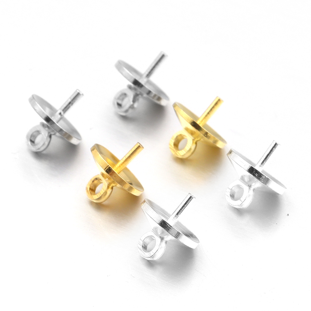 Jewelry Making Charms - 20-100pcs Brass Half hole Charms Eye