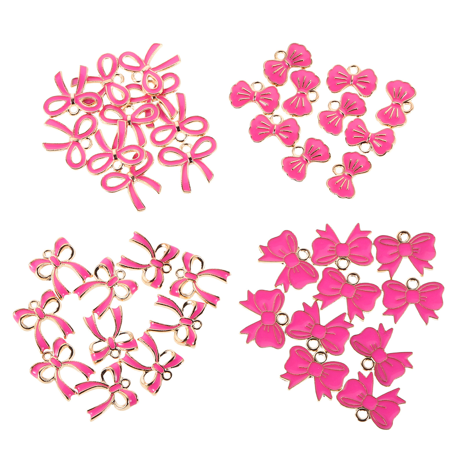 Jewelry Making For Teens - 40Pcs Alloy Bowknot Pendant Charms for