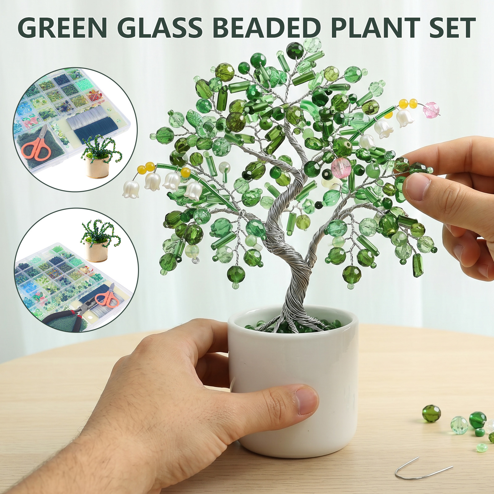 Jewelry Making Videos - Beaded Plant Kit with Artificial Moss