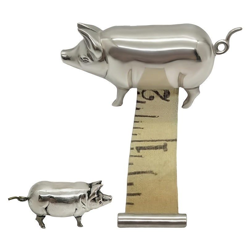 Jewelry Making Tools - Small Cute Pig Measuring Tape, Retractable