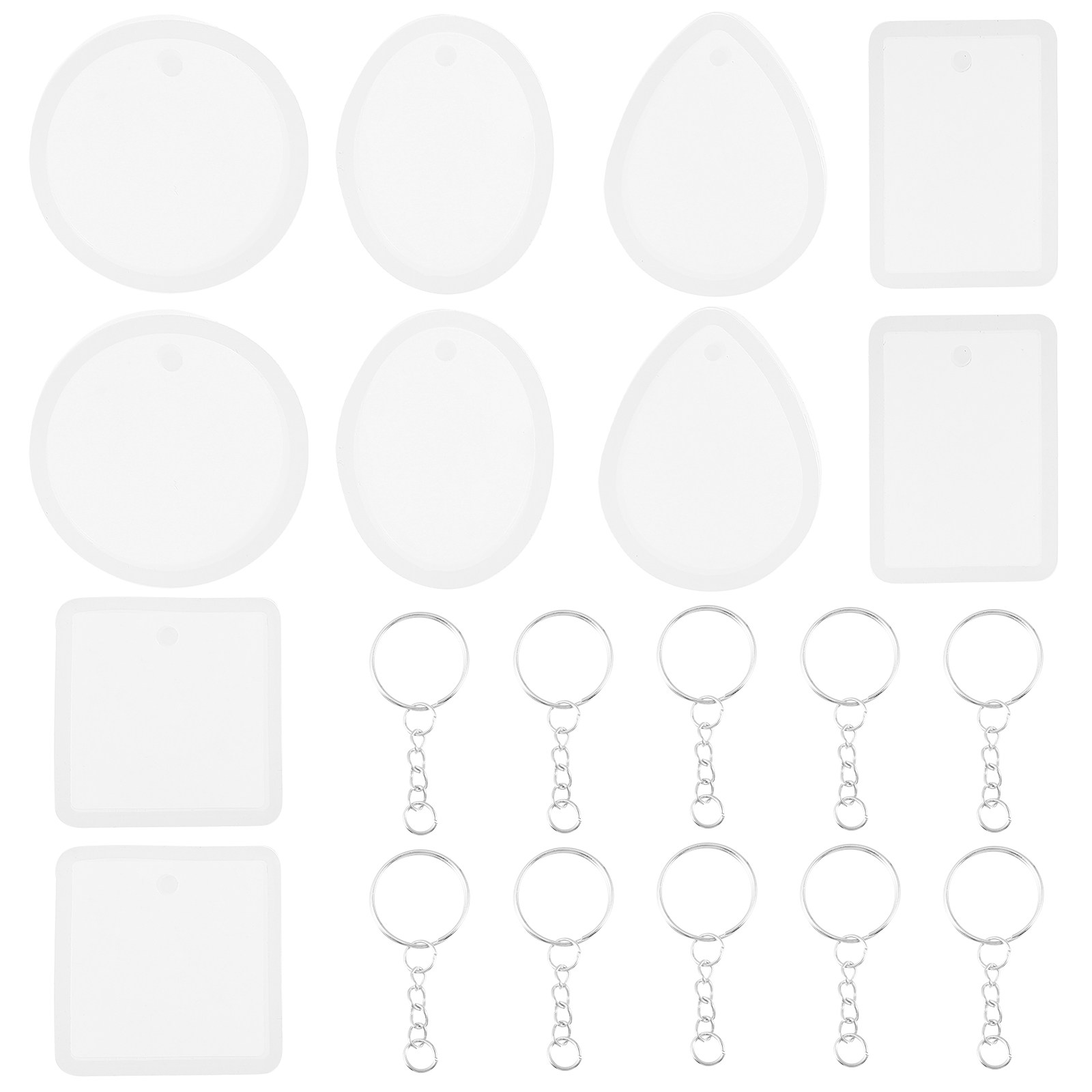 Jewelry Making Tools - 10pcs Diy Keychain Pendant Charm Mold