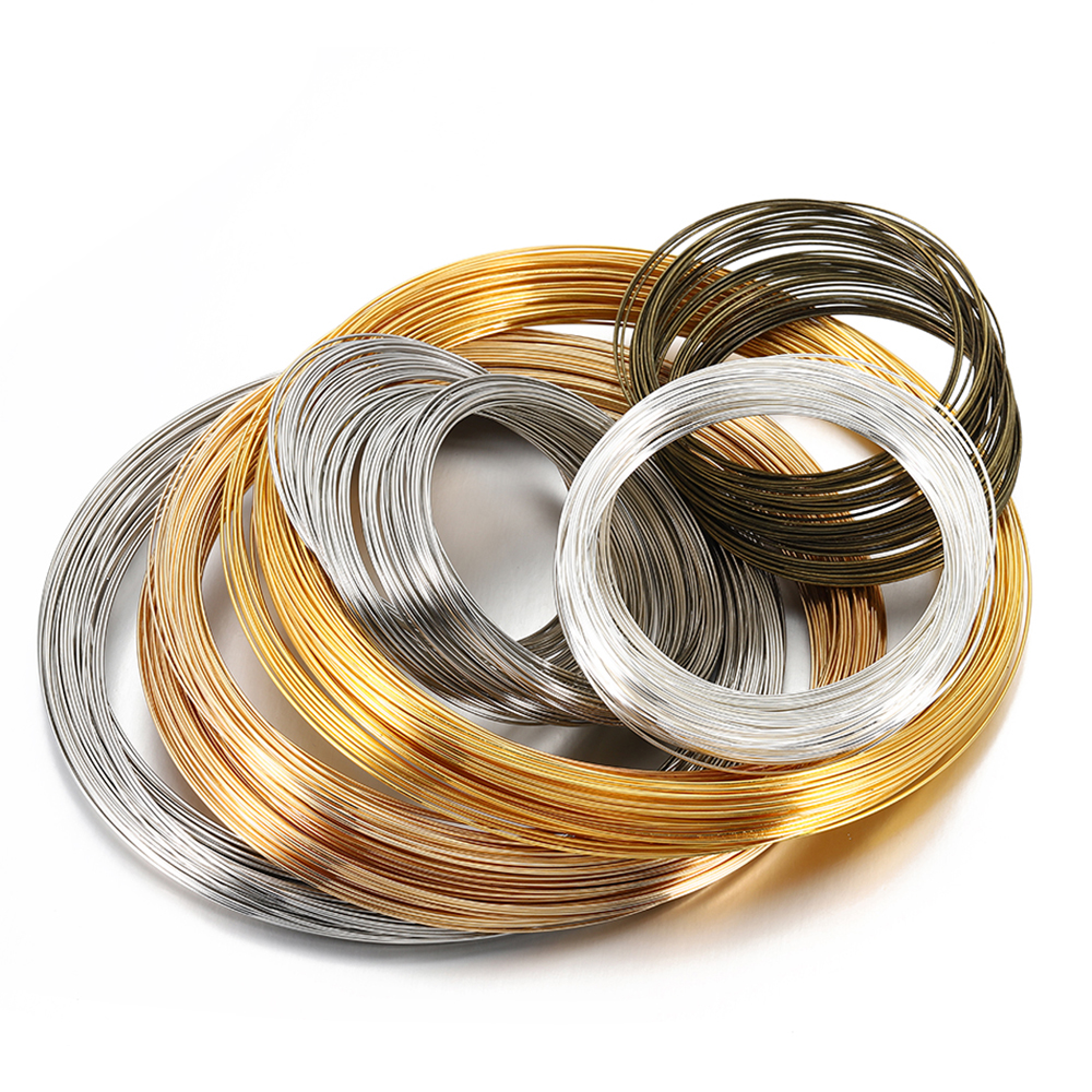 Jewelry Making Gold Wire - 100 Loops Gold Steel Color Memory