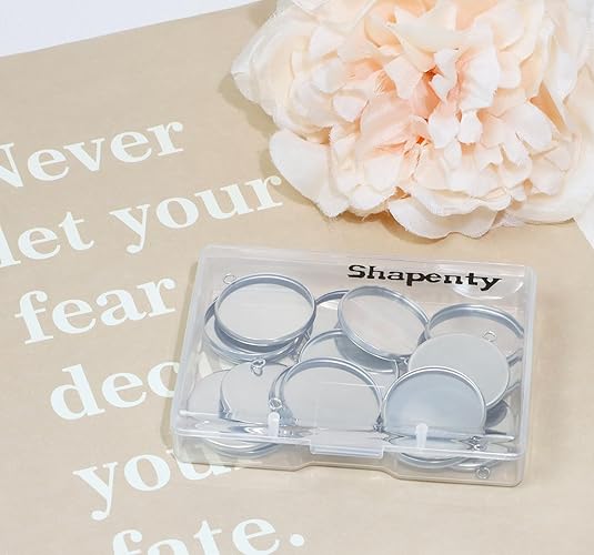 20 Pieces Stainless Steel Roun - Jewelry Making Tray 评论和价格