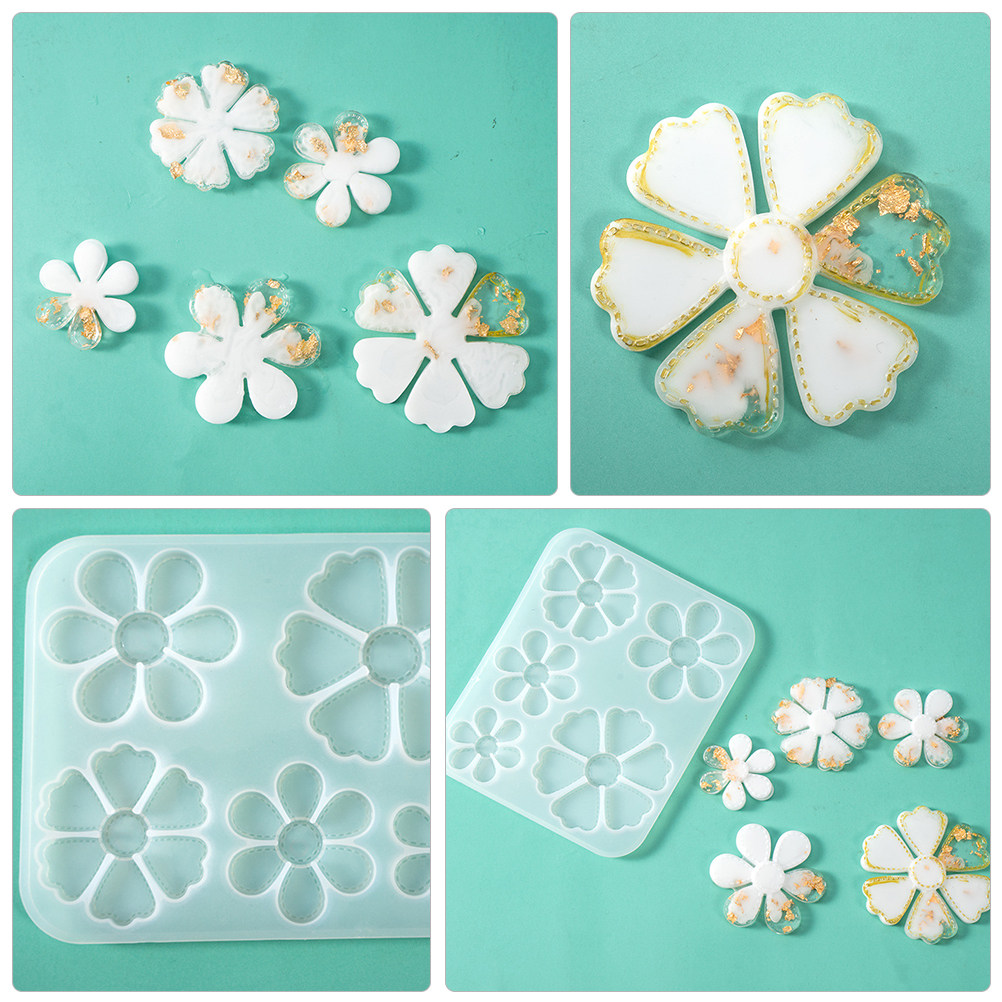 Mirror Flower Silicone Mold Pe - Jewelry Making For Teens 评论和价格