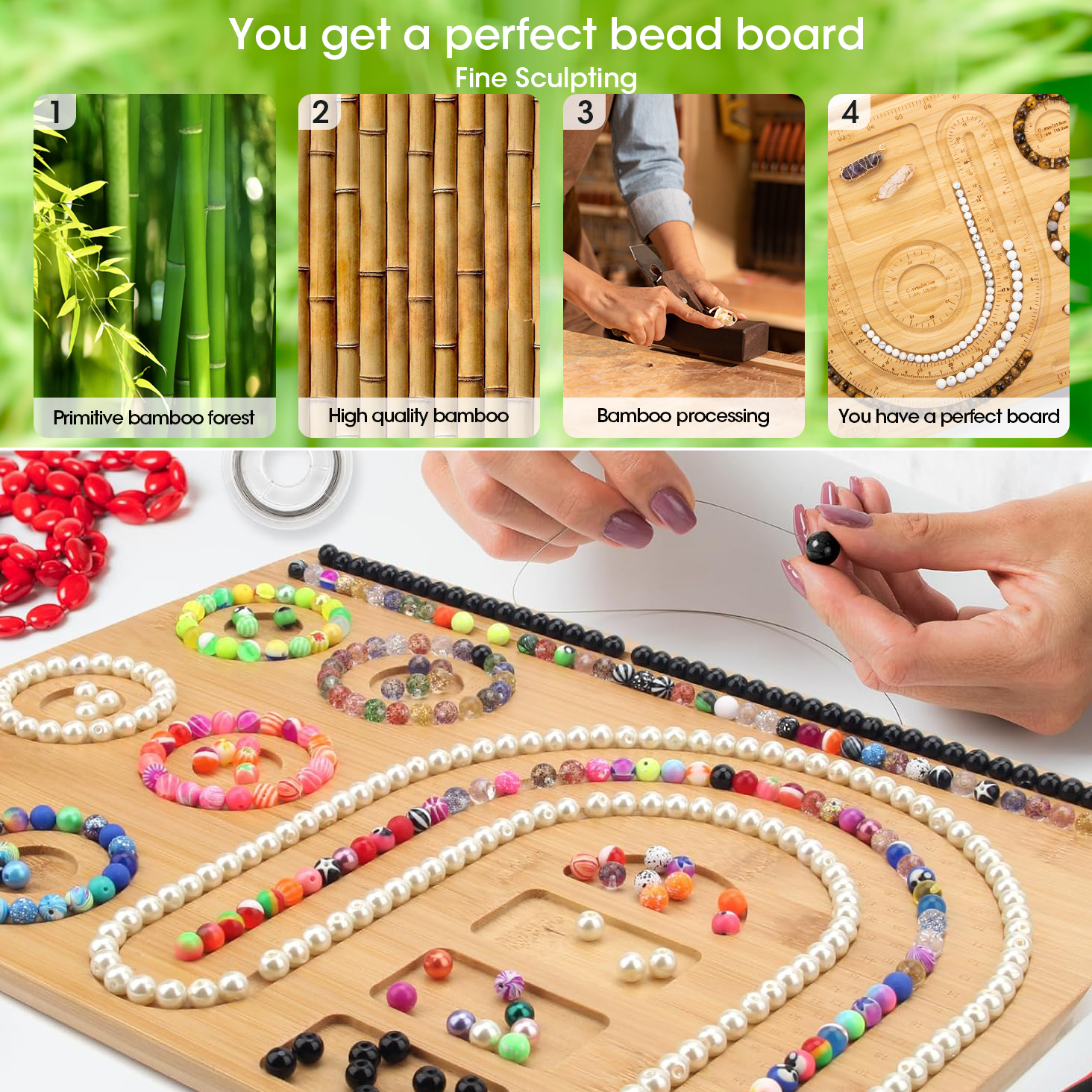 Wooden Beading Design Board Ba - Jewelry Making Table 评论和价格