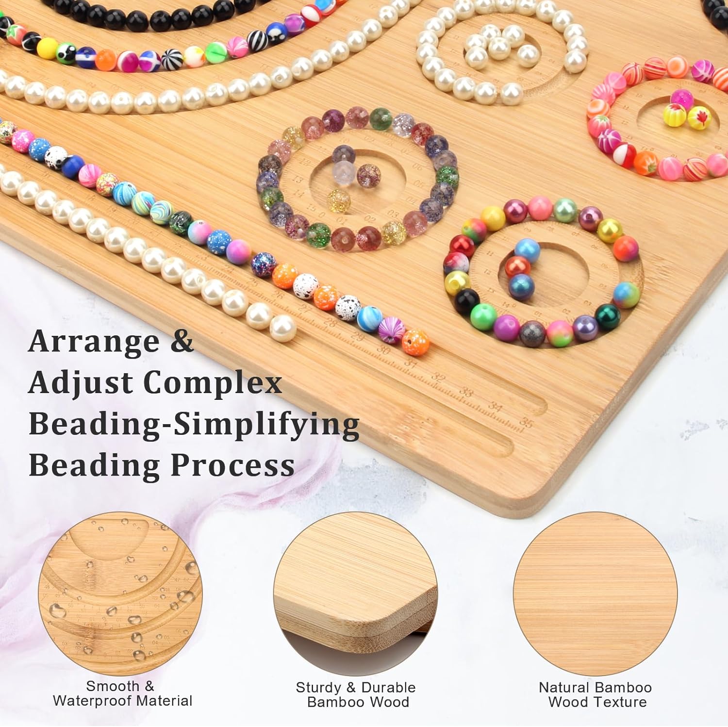 Wooden Beading Design Board Ba - Jewelry Making Table 评论和价格