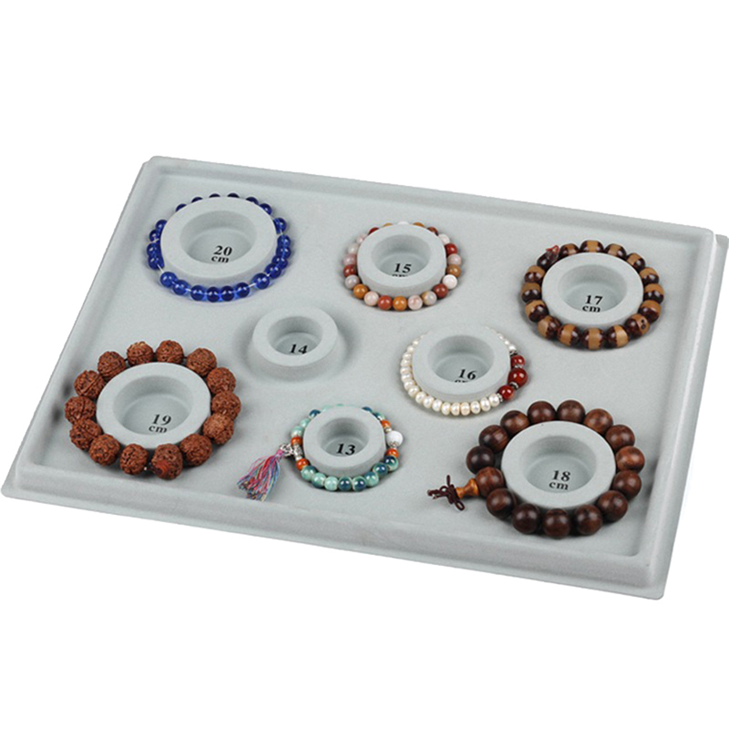 Gray Flocked Bead Board Bracel - Jewelry Making Table 评论和价格