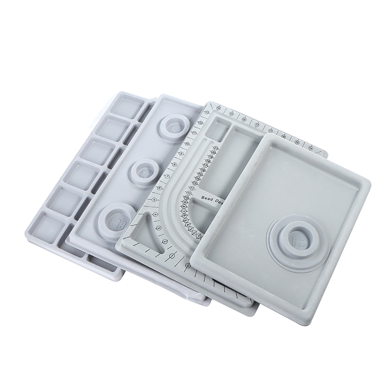 Gray Flocked Bead Board Bracel - Jewelry Making Table 评论和价格