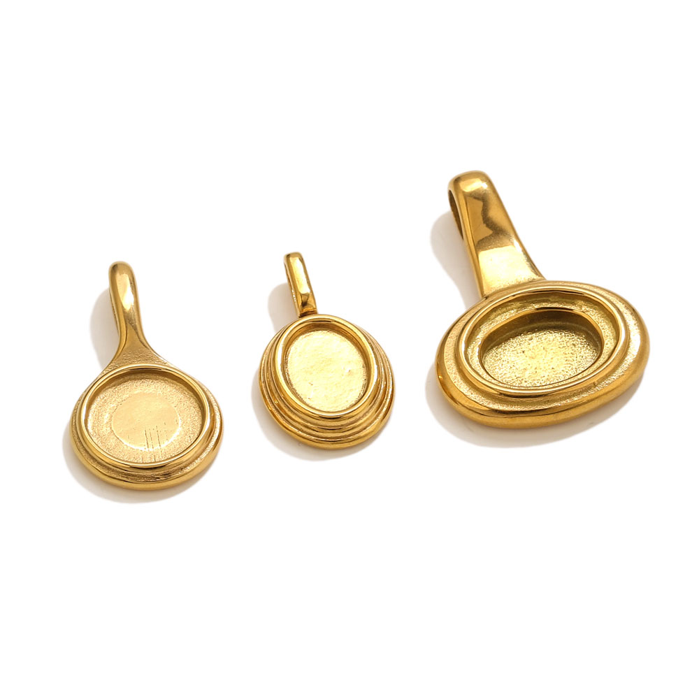 5pcs Stainless Steel Round Ova - Jewelry Making Tray 评论和价格