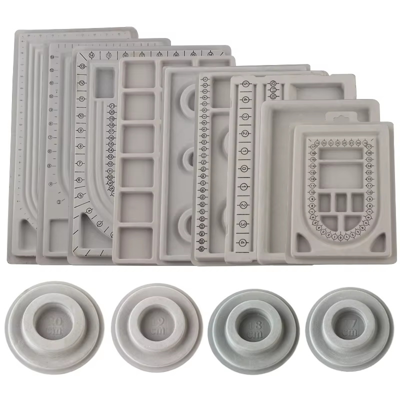 1PC Grey Flocked Bead Board Br - Jewelry Making Table 评论和价格
