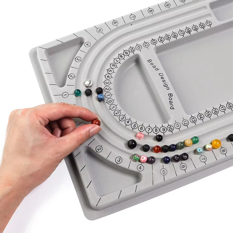 1PC Grey Flocked Bead Board Br - Jewelry Making Table 评论和价格