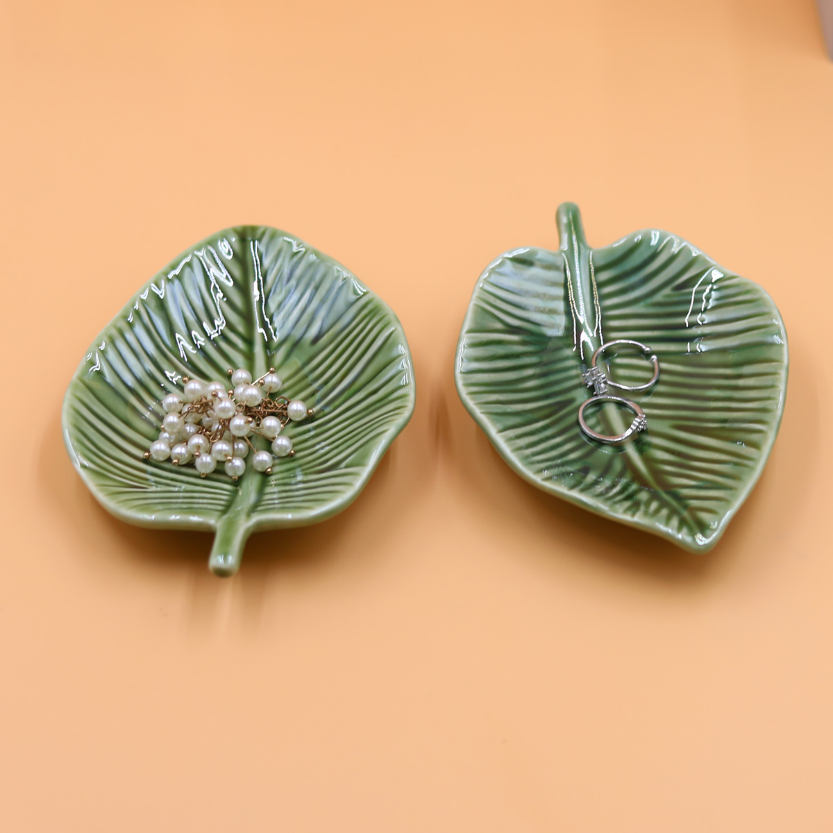 1Pcs Leaf-Shaped Jewelry Organ - Jewelry Making Tray 评论和价格