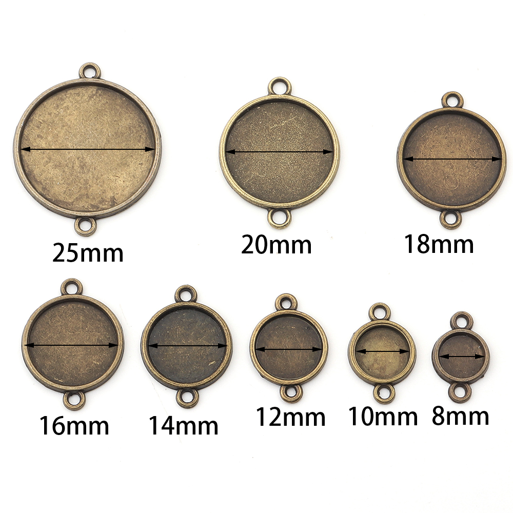 10pcs 8/10/12/14/16/18/20/25mm - Jewelry Making Tray 评论和价格