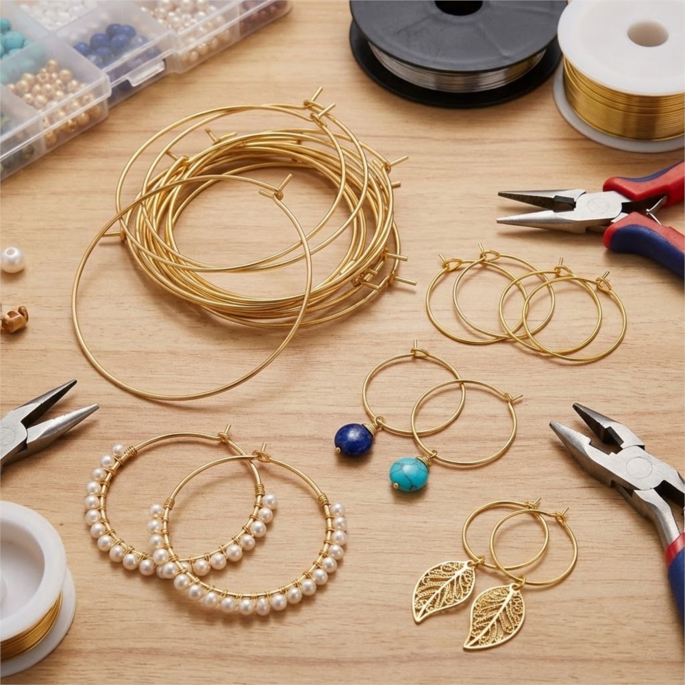 50Pcs 316 Stainless Steel 15 2 - Jewelry Making Gold Wire 评论和价格