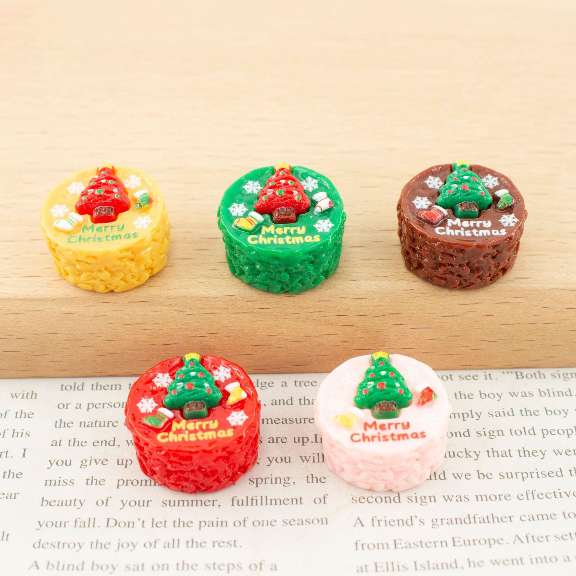 10pcs Resin imitation Christma - Jewelry Making Table 评论和价格