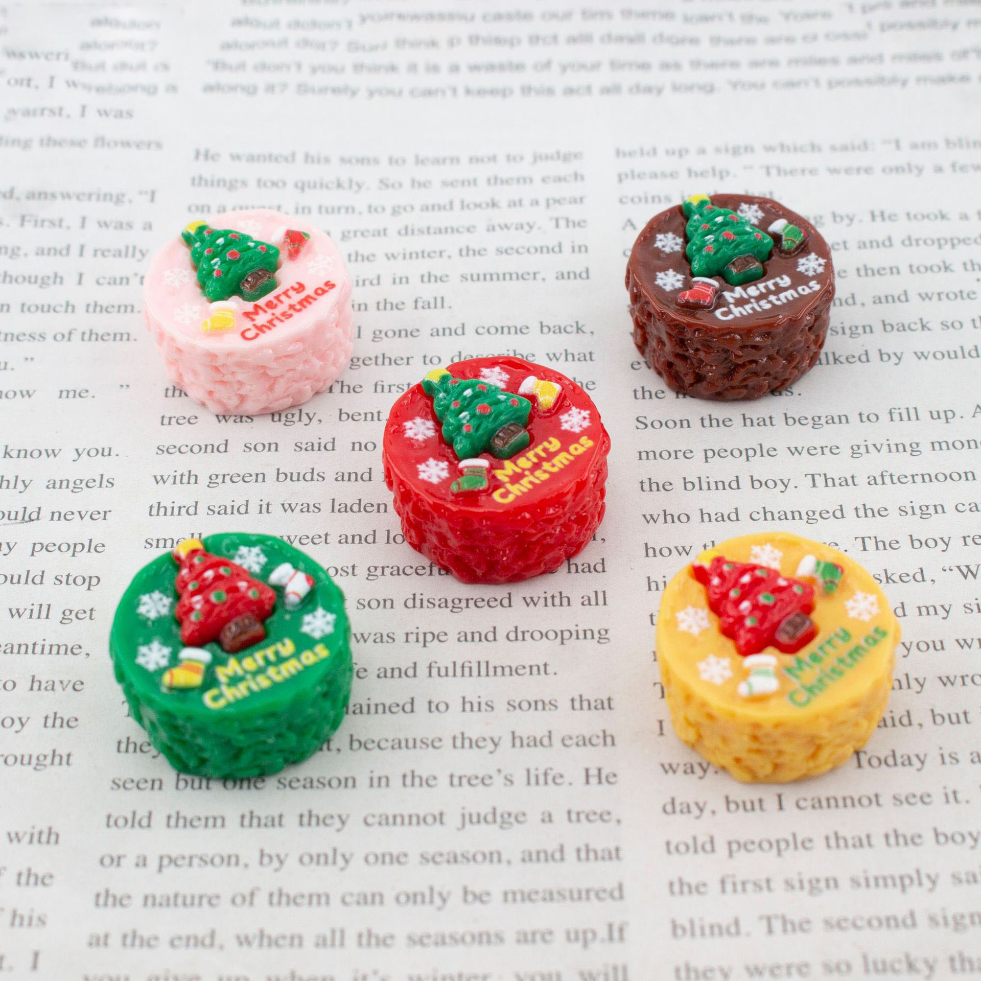 10pcs Resin imitation Christma - Jewelry Making Table 评论和价格