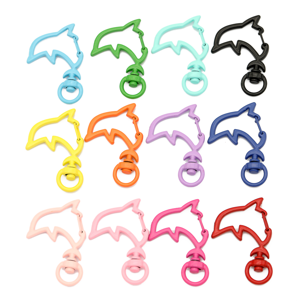 10pcs Candy Colors Metal Dolph - Jewelry Making Material 评论和价格