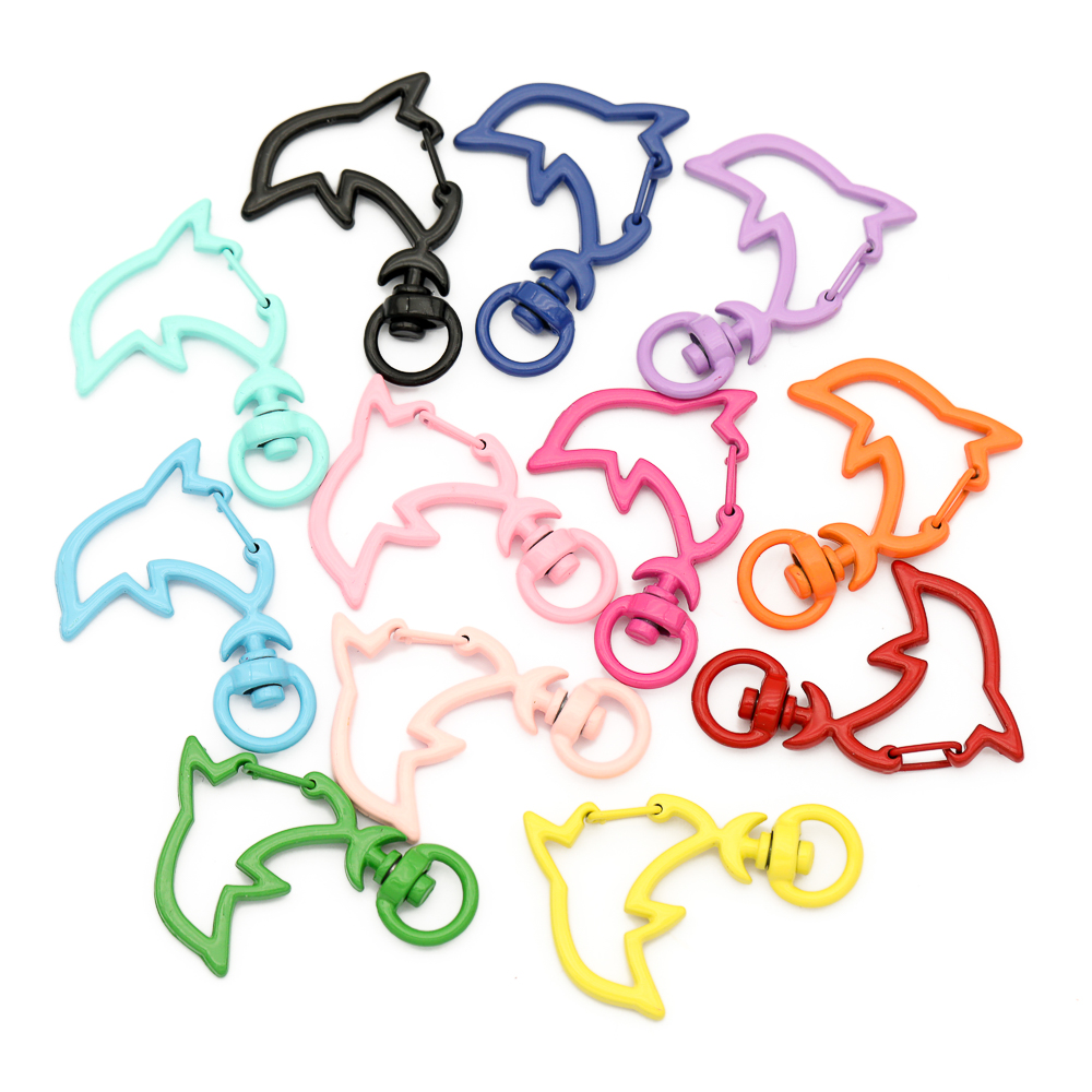 10pcs Candy Colors Metal Dolph - Jewelry Making Material 评论和价格
