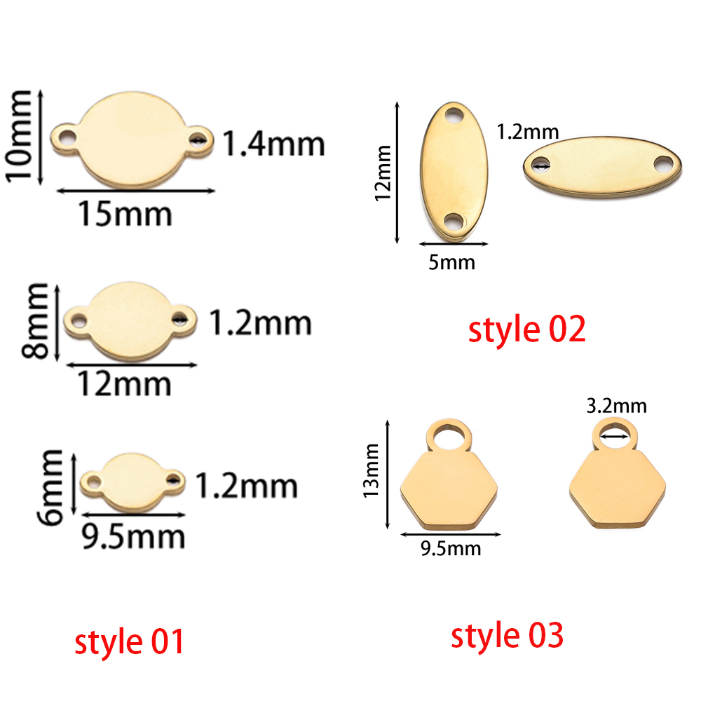 10/20Piece/Pack Stainless Stee - Jewelry Making Charms 评论和价格