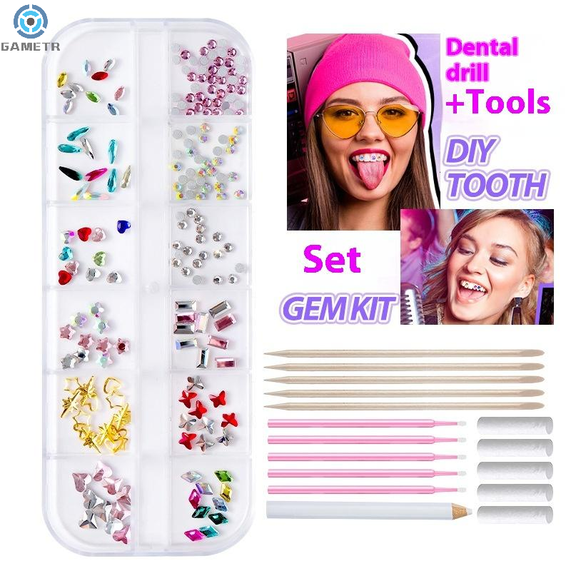 1 Set Dental Tooth Gems Crysta - Jewelry Making Tools 评论和价格
