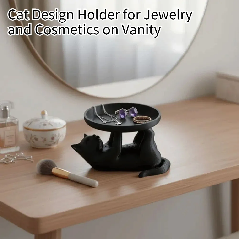 Cute Cat Shaped Desktop Storag - Jewelry Making Desk 评论和价格