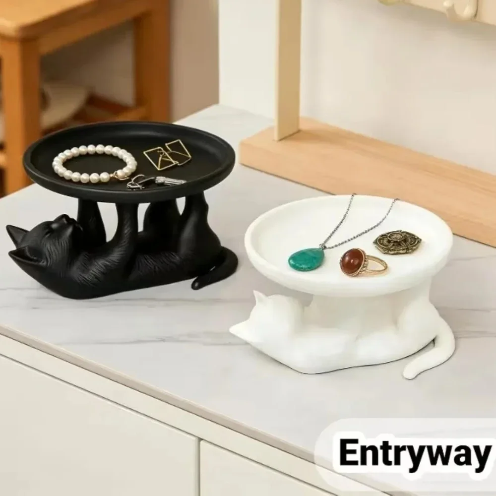 Cute Cat Shaped Desktop Storag - Jewelry Making Desk 评论和价格