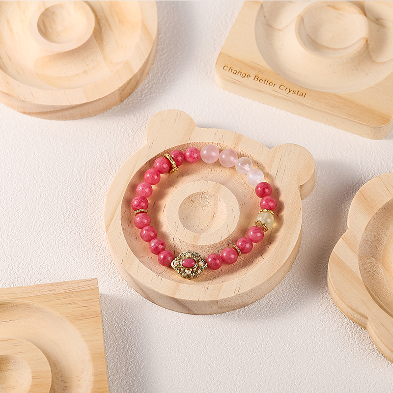 1Pc DIY Natural Wooden Beading - Jewelry Making Tray 评论和价格