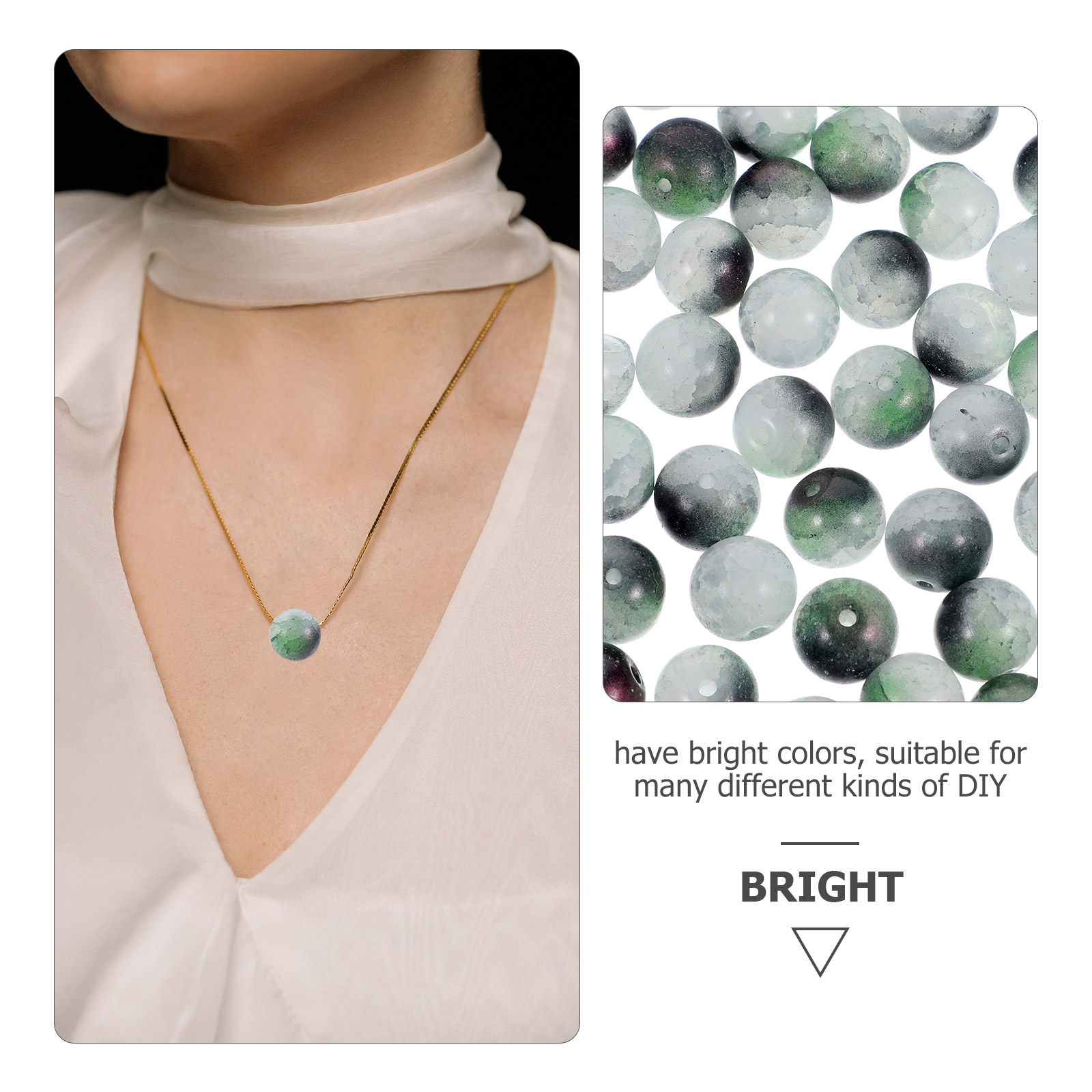 150Pcs Round Glass Beads for D - Jewelry Making Ideas With Beads 评论和价格