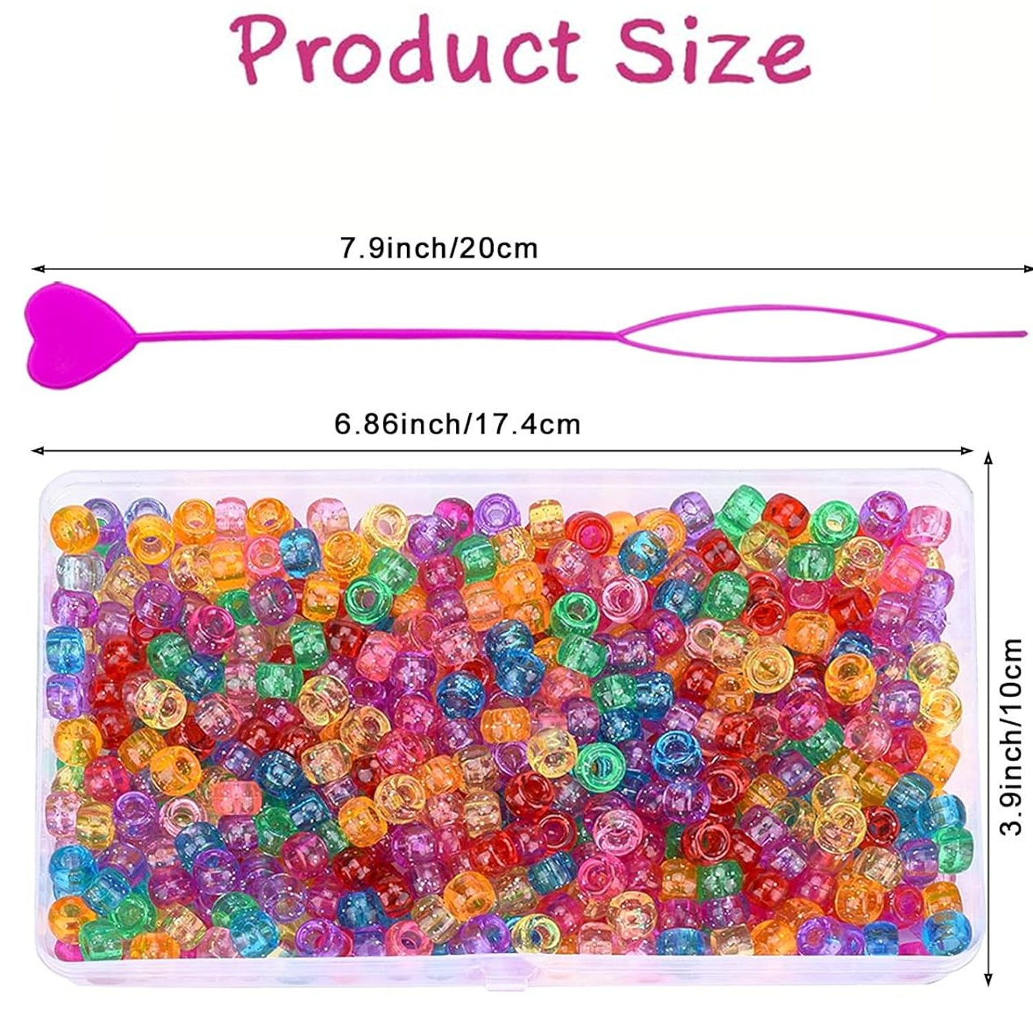500PCS 9 × 6mm glitter small h - Jewelry Making Tools 评论和价格
