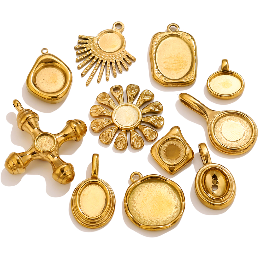 4-5PCS Stainless Steel Gold Ch - Jewelry Making Tray 评论和价格