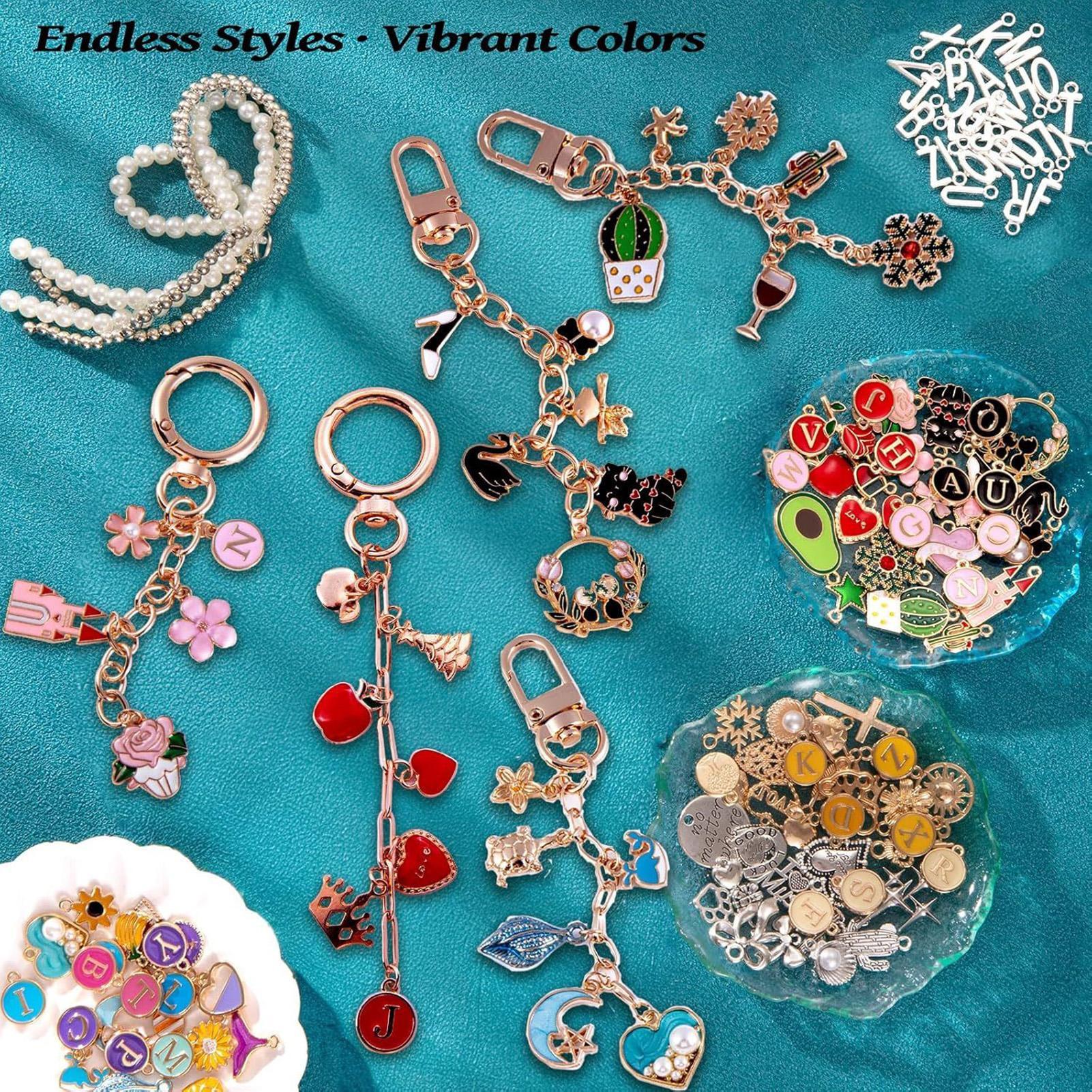 325-Piece DIY Bag Charm Making - Jewelry Making For Teens 评论和价格