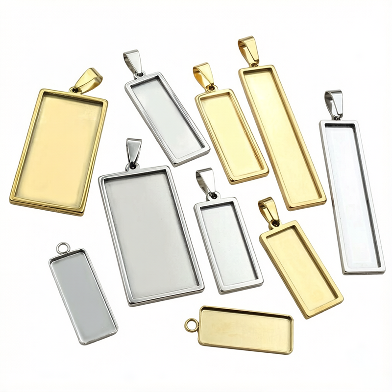 5-10pcs Stainless Steel Rectan - Jewelry Making Tray 评论和价格