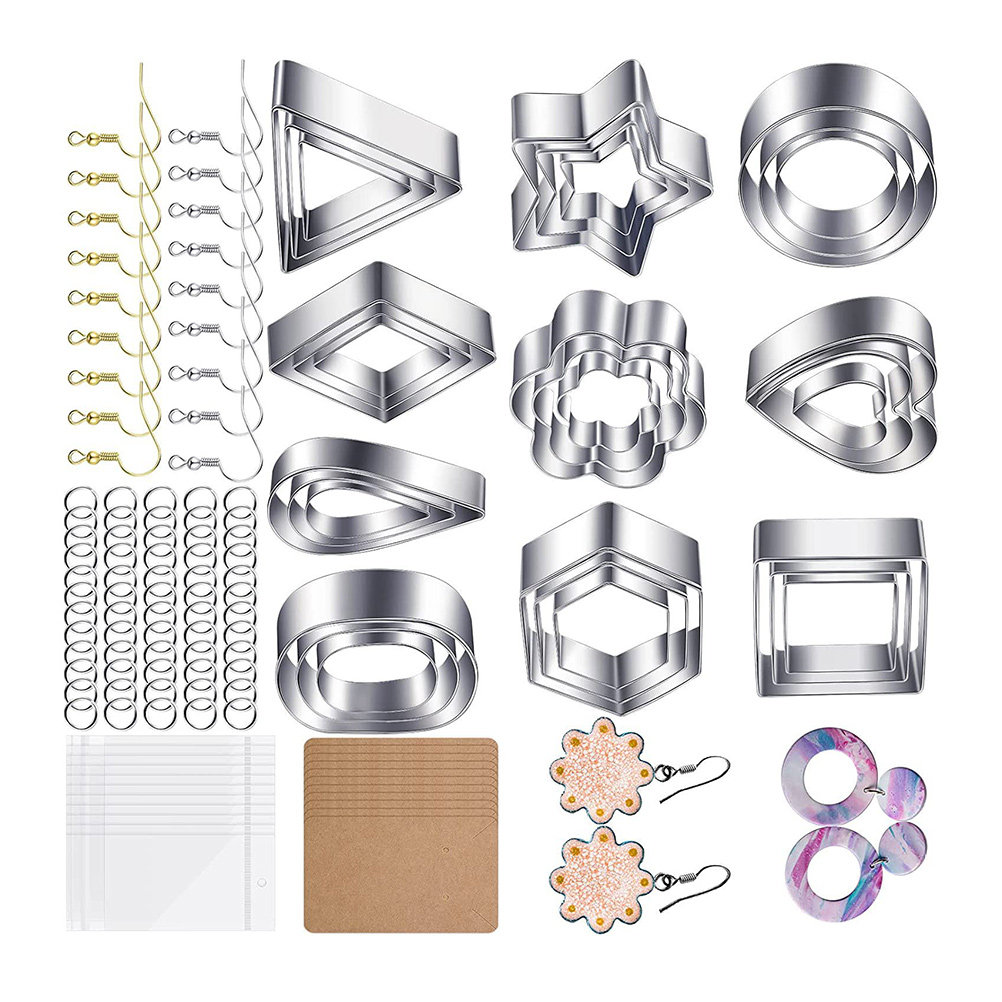 1Set Stainless Steel Polymer C - Jewelry Making Tools 评论和价格