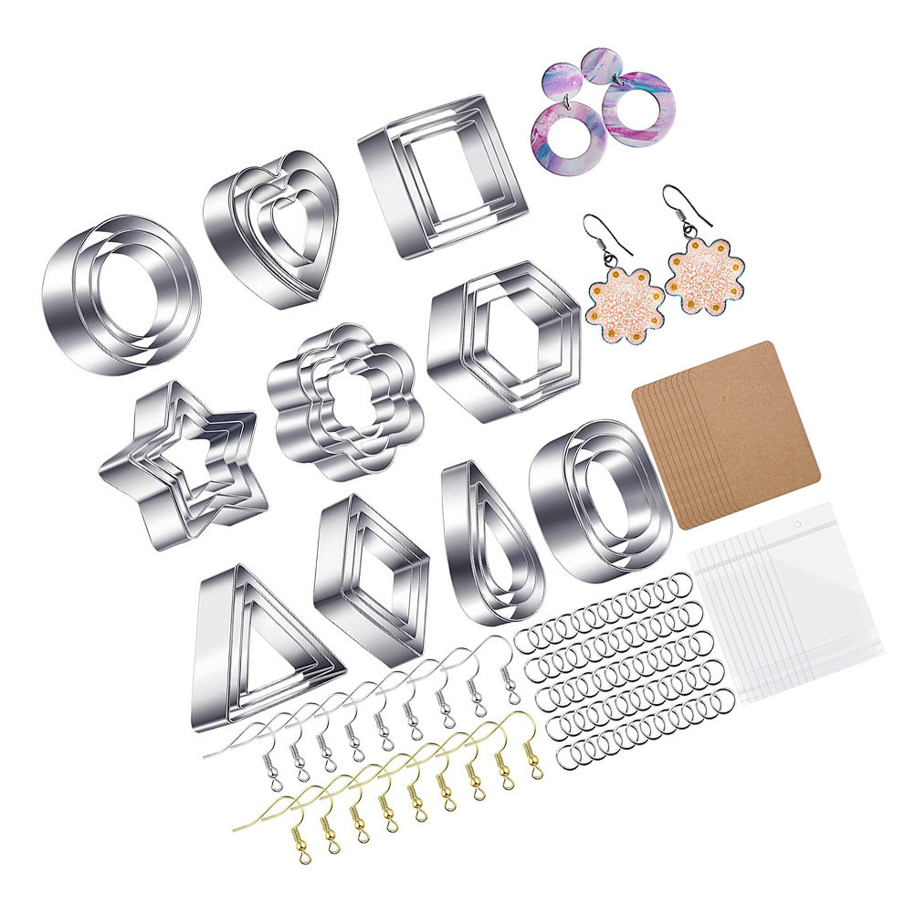 1Set Stainless Steel Polymer C - Jewelry Making Tools 评论和价格