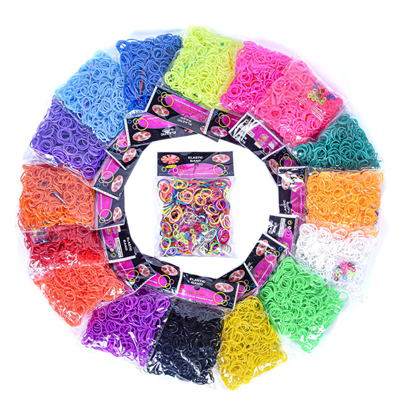 600 pieces Colorful Rubber Ban - Jewelry Making Tools 评论和价格