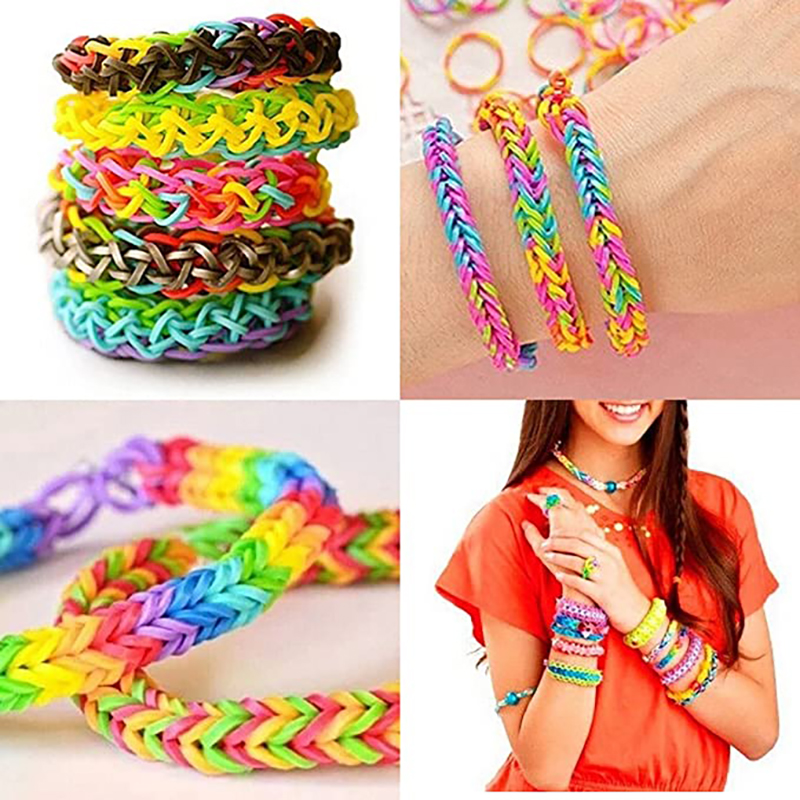 600 pieces Colorful Rubber Ban - Jewelry Making Tools 评论和价格