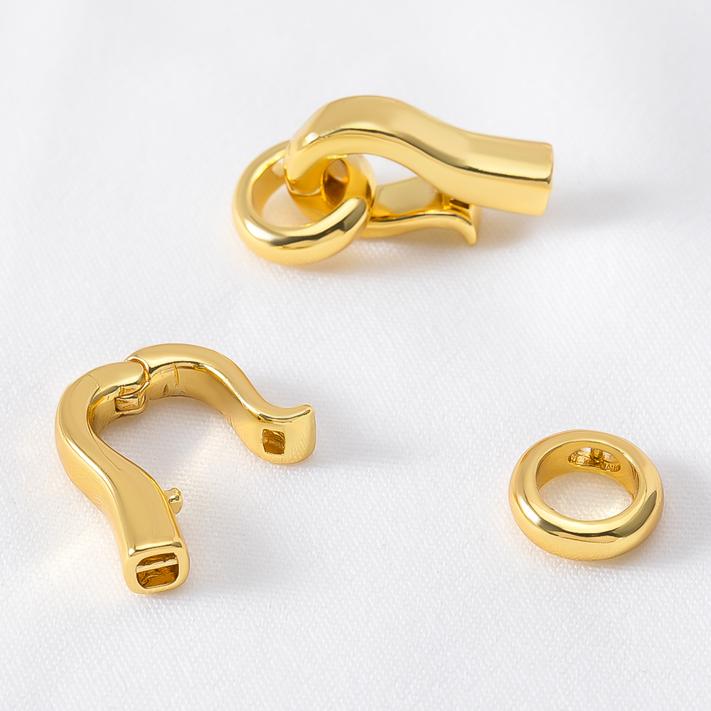 2pcs 4pcs 18K Gold Plated Bras - Jewelry Making With Beads 评论和价格