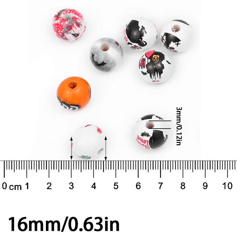 16mm 40-10PCS Halloween BOOM G - Jewelry Making Ideas With Beads 评论和价格