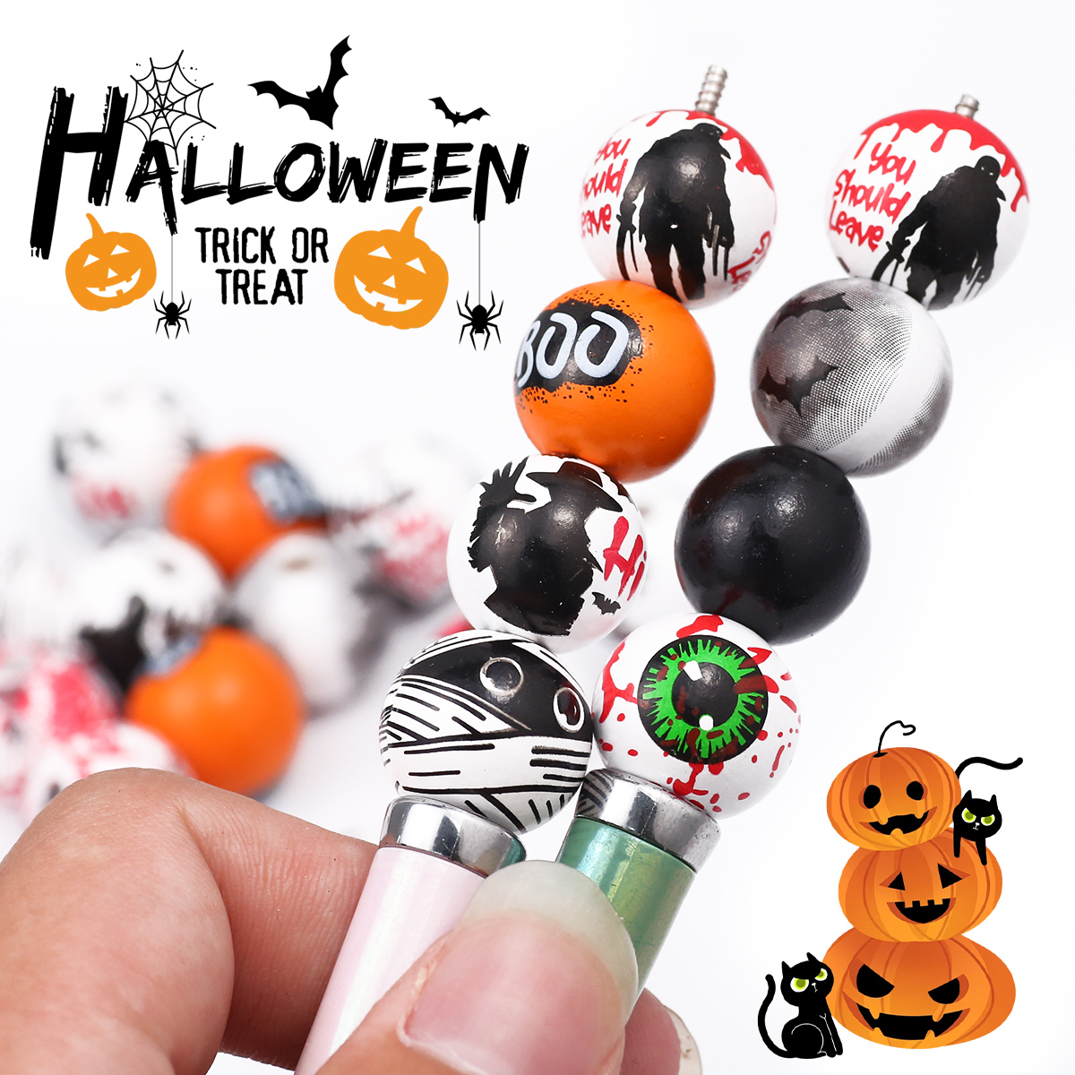 16mm 40-10PCS Halloween BOOM G - Jewelry Making Ideas With Beads 评论和价格