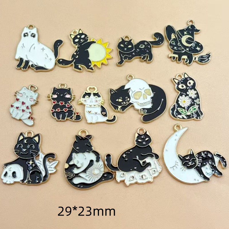 10pcs Original Alloy Enamel Bl - Jewelry Making Charms 评论和价格