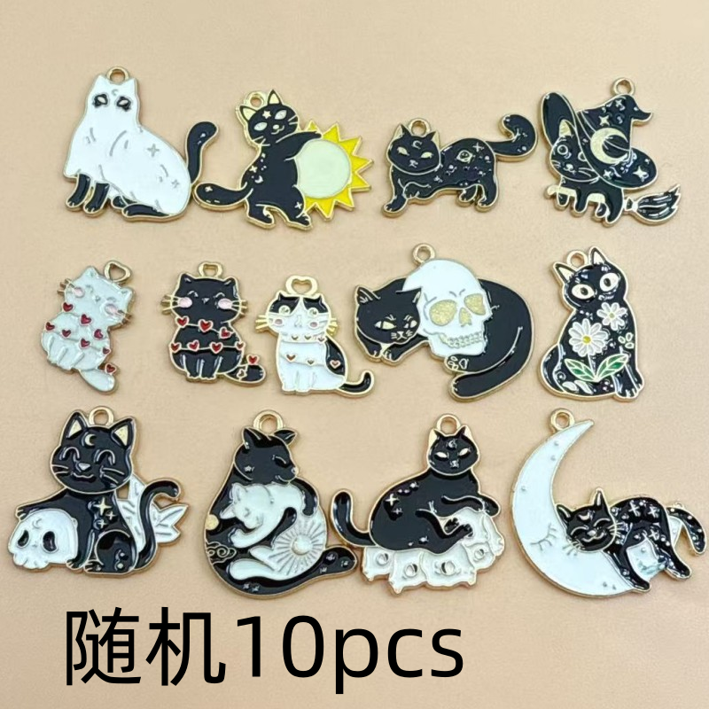 10pcs Original Alloy Enamel Bl - Jewelry Making Charms 评论和价格