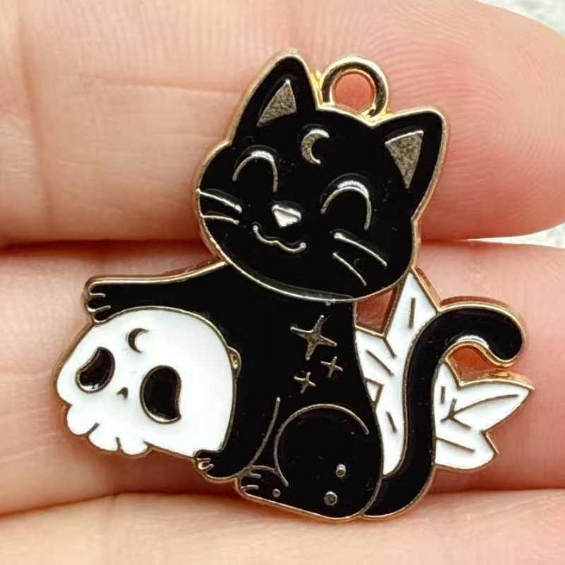 10pcs Original Alloy Enamel Bl - Jewelry Making Charms 评论和价格