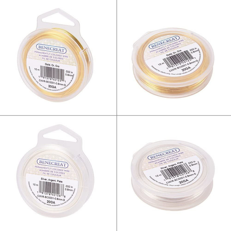 1 Rolls 20-Gauge 0.8mm Tarnish - Jewelry Making Gold Wire 评论和价格