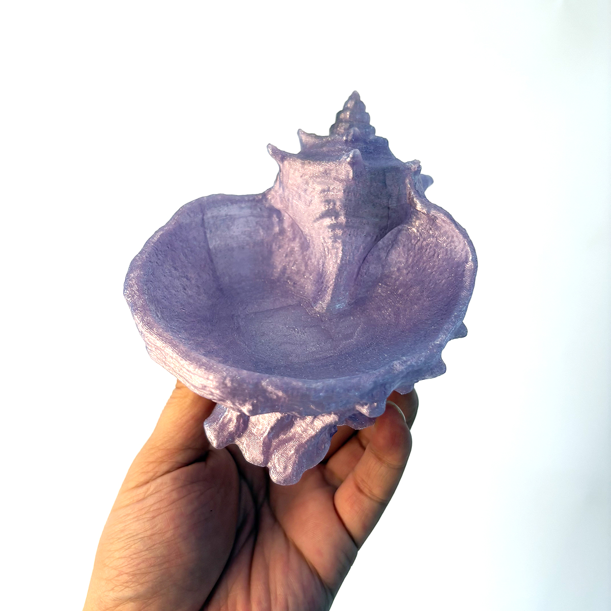 Pearlescent Purple Conch-Shape - Jewelry Making Table 评论和价格